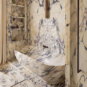 Newstar Calacatta Viola marmo Freestanding marmo <span class=keywords><strong>vasca</strong></span> da bagno in pietra naturale <span class=keywords><strong>vasca</strong></span> da bagno in marmo bianco - Product Image 6