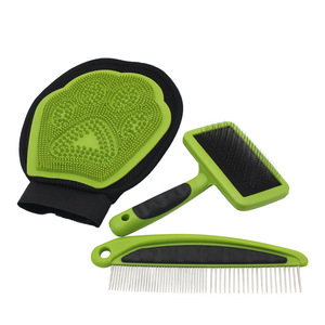 Ensemble de <span class=keywords><strong>toilettage</strong></span> pour animaux de compagnie, brosse pour enlever les poils de <span class=keywords><strong>chien</strong></span> et de chat, peigne, gants, outils de nettoyage professionnels, ensemble d'accessoires de bain pour animaux de compagnie - Product Image 1