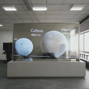 Vitrine d'affichage OLED transparente de 55 pouces, vitrine en verre holographique, affichage <span class=keywords><strong>publicitaire</strong></span> numérique pour les magasins de détail et les expositions - Product Image 6