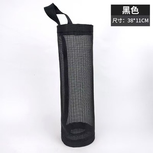 <b>Wall</b> Mounted Plastic Bag <b>Storage</b> Bag Large Capacity Kitchen Hanging Organizer Mesh Pocket For Garbage Bags - Product Image 4
