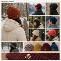 Gorros Personalizados con Logotipo Bordado, Gorro de Punto Acrílico con Forro Polar, Cálido para Invierno, para Hombre y Mujer