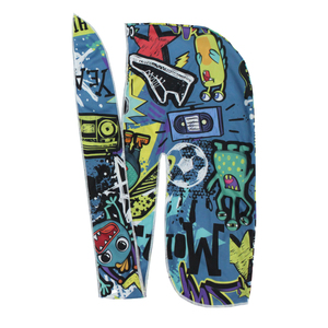 卸売ヘアアクセサリーカスタムロゴ低MoqヒップホップユニセックスOEM印刷サテンベルベットDuragsモノグラム男性シルキーデザイナーDu - Product Image 4