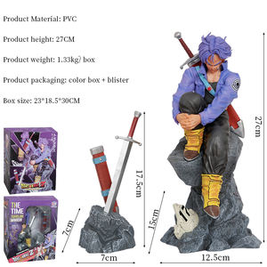 27cm <span class=keywords><strong>Dragon</strong></span> Balls Z Guerrier Trunks Épée Retour <span class=keywords><strong>Dernier</strong></span> Guerrier Scène Modèle PVC Boîte Anime Action Figure Collection Statue - Product Image 2