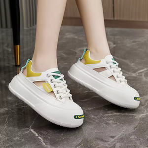 LYKU 2026 Sporty Lace-up Anti-Slip Spring Autumn Summer Hollow Breathable Thick Sole Heightening Casual Women's <b>Shoes</b> China - Product Image 2