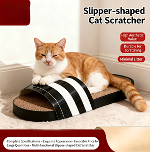 Cat Trees Corrugated <b>Paper</b> Scratcher Geometric <b>Pattern</b> Durable Safe 1 Level 51x21x14.5 Cm Cat Supplies - Product Image 2