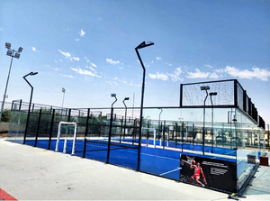 ชุดอุปกรณ์สนามแพเดิลครบชุด พร้อมตาข่าย ไฟ LED หญ้าเทียม เหล็กชุบสังกะสี รับประกันนานกว่าสิบปี ติดตั้งง่าย - Product Image 4