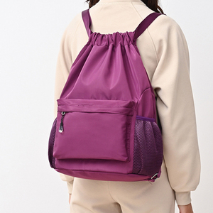 New Style <b>Drawstring</b> Backpack for Women Men <b>Waterproof</b> <b>Drawstring</b> Gym <b>Bag</b> String Sport Cinch <b>Bag</b> for Basketball and Soccer - Product Image 5