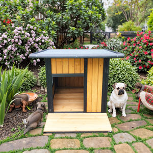 SDD031 Durable Grand Chien Chenil Belle Maison De Chat En Bois Avec Motif D'impression En Gros Cage Pour Animaux De Compagnie - Product Image 2