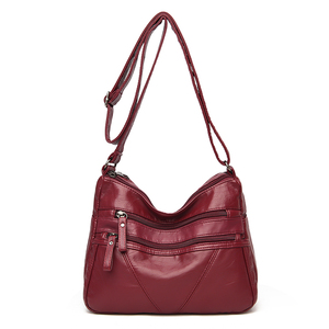 Bolsos de Hombro de Cuero Lavado al por Mayor para Mujer, Bolsos de Mensajero de Lujo para Mujer, Bolso de Hombro para Mujer - Product Image 1