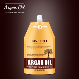 Mascarilla Capilar Profesional 2 en 1 con Jengibre y Aceite de Argán, Hidratante y Suavizante con Queratina, Tratamiento en Formato Colgante, Crema Nutritiva con Leche de Vaca - Product Image 3