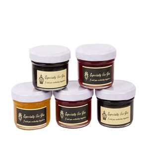 Wholesale Jam Glass Jar 60ml 2oz Mini Honey Jar Food Storage Bottle Container Honey Jar With Screw Lid For Jam Pickles