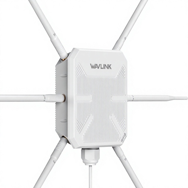 WiFi 6 AX3000 802.11ac Dual-Band Router with Long-Range AP Signal Coverage IP67 Waterproof Repeater & Amplifier (2 Antennas)