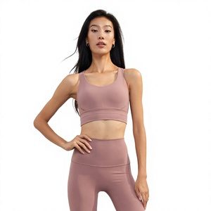Soutien-gorge de sport noir et vert citron avec bordure contrastée, soutien moyen pour l'entraînement - Product Image 5