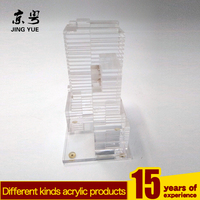 Modelos Arquitectónicos de Cristal Personalizados, Modelo 3D de Cristal K9, Modelos de Edificios de Acrílico para Regalos de Aniversario de Empresa