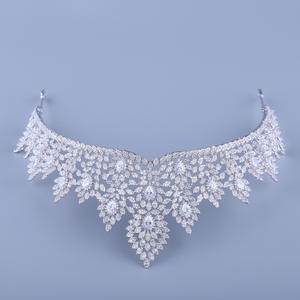 फैशन लक्जरी हीरे की शादी दुल्हन के गहने सामान दुल्हन तमाशा प्रोम राजकुमारी Tiaras मुकुट - Product Image 3