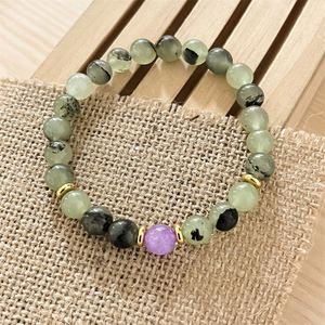 Bracelet en pierre naturelle avec perles de verre colorées, stimulant la confiance, service innovant de regroupement de produits en gros à prix réduit - Product Image 1