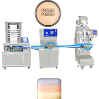 Machine industrielle automatique de formage de poudre pressée colorée, en acier inoxydable de qualité alimentaire, contrôle PLC, haute efficacité, cosmétiques