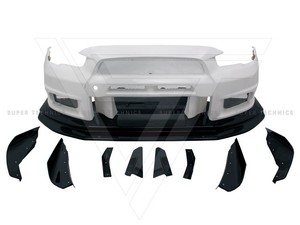 Kits de cuerpo ancho personalizados de fibra de medio carbono para parachoques de coche <span class=keywords><strong>Mitsubishi</strong></span> Evolution Evo 10 2008-2015 Retrofit Vrs Style - Product Image 3