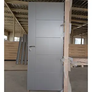 Semi solid wood economic matte white lacquer interior door