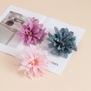 Cabeza <span class=keywords><strong>de</strong></span> Orquídea Artificial <span class=keywords><strong>de</strong></span> Seda Morada, Decoración <span class=keywords><strong>de</strong></span> Pared para Accesorios <span class=keywords><strong>de</strong></span> <span class=keywords><strong>Ropa</strong></span> y Horquillas, Estilo Antiguo, Arreglo para Bodas - Product Image 3