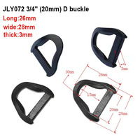 Vente en gros usine – Boucle en plastique de luxe vintage de haute qualité et durable, type D, forme de gourde, fer à cheval, crochet pentagonal, 20-25 mm
