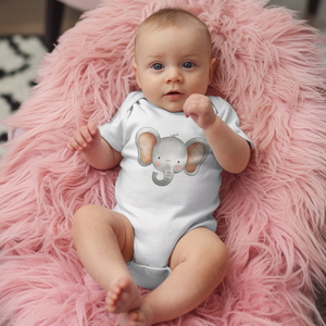 GOTS Bộ Áo Liền Quần Mùa Hè Cho Trẻ Sơ Sinh In Hình Động Vật Ngắn Tay Cotton Hữu Cơ 100% Áo Liền Quần Cho Bé - Product Image 5