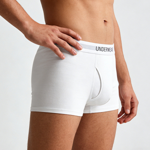 Nouvelle tendance, caleçons élastiques pour hommes, boxer en bambou, lingerie pour hommes ajustée et extensible avec poche 3D, fabrication OEM, maillots <span class=keywords><strong>de</strong></span> <span class=keywords><strong>bain</strong></span> pour hommes - Product Image 4