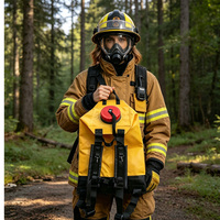 Sac à dos pulvérisateur ergonomique pliable de 16 à 20 litres avec dossier et bretelles rembourrés pour la lutte contre les incendies