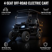 Voiturette de golf électrique 4 places Beemotor avec Carplay 2026, compatible OEM, style vintage moderne, scooter de golf 48V