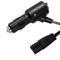 Factory Customization Car Cigarette Lighter Plug Connector Refrigerator Plug Wire 1m 2m 3m 4m 18AWG 16AWG 10AWG 10A 15A
