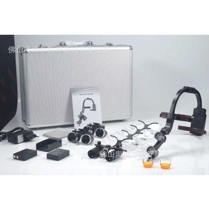 Dental Magnifying Lens Wearable Dual Head Lamp 2.5x 3.5x 6.0x Binocular Magnifier With Led Light For Oral Surgery - Product Image 1