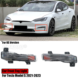 ไฟตัดหมอกหน้ารถยนต์เทสล่า รุ่น S ปี 2021-2023 รุ่น US พร้อมไฟ DRL LED สีเหลืองอำพัน อะไหล่เปลี่ยนซ้ายและขวา ปี 2022 - Product Image 1
