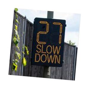 Signal de circulation électrique solaire <span class=keywords><strong>portable</strong></span> avec limite de vitesse radar Conception de visage simple et souriant pour la sécurité routière - Product Image 6