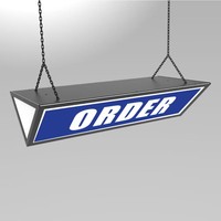 Caissons lumineux publicitaires illuminés par LED en acrylique personnalisés pour la signalisation de parking de centre commercial de supermarché suspendue