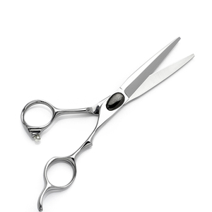 HS-0056 Logo personnalisé LOGO personnalisé argent japon 440C ciseaux de <span class=keywords><strong>coiffeur</strong></span> ciseaux de cheveux ciseaux de <span class=keywords><strong>coiffeur</strong></span> professionnel - Product Image 2