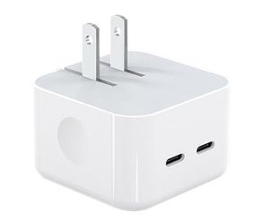 <span class=keywords><strong>Cargador</strong></span> Rápido PD de 35W con Enchufe para EE. UU., UE y Reino Unido, <span class=keywords><strong>Cargador</strong></span> Súper Rápido con Doble USB C para <span class=keywords><strong>iPhone</strong></span> 17, 16, 15, <span class=keywords><strong>14</strong></span>, <span class=keywords><strong>Precio</strong></span> de Fábrica, Gran Venta - Product Image 2