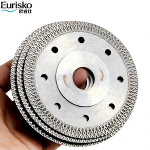 <span class=keywords><strong>Lame</strong></span> de scie diamantée turbo de 5 po (125 mm), ultra-fine pressée à chaud avec bord et dents en maille - Product Image 2