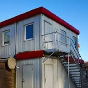 Prefabricated Modular Home Construction Worker Accommodation Site 20ft Container Labor Camp