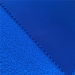 La cina produce 100% poliestere 75d 220gsm poli tessuto spazzolato eccellente del velluto per le tute - Product Image 2