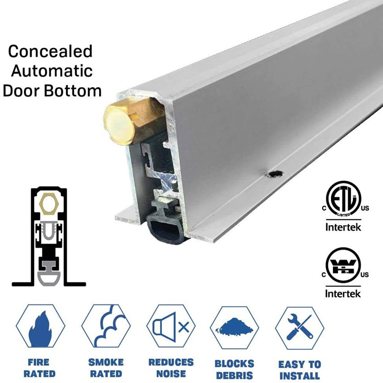 Regular Concealed Automatic Door Bottom with Silicone Bulb Seal