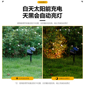 Projecteur solaire Xinyao pour extérieur, jardin, paysage, arbre, lumière LED résistante à la pluie - Product Image 5