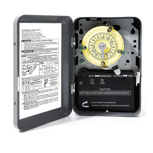 Interruptor temporizador mecánico <span class=keywords><strong>Intermatic</strong></span> T101, temporizadores electromecánicos 120 VAC 2HP 40A SPST, interruptor temporizador de 12 encendido/apagado 24 horas - Product Image 2