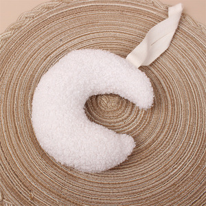 Attache-<span class=keywords><strong>tétine</strong></span> en polaire Teddy INS pour bébé, collection Automne/Hiver, jouet en peluche pour nourrisson, accessoire photo en polyester uni - Product Image 4