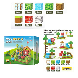 Juguete Magnético de Bosque Primitivo, Cubos Magnéticos de Construcción, Juego Educativo de Plástico - Product Image 2