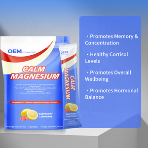 Suppléments de glycinate de magnésium OEM/ODM, poudre d'électrolytes pour la santé des adultes, favorise la relaxation musculaire et le sommeil - Product Image 2