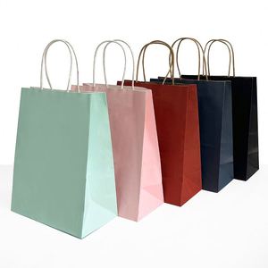 Bolsa de Papel Kraft Reciclable Clásica Personalizada, con Grabado en Relieve, Impresión Digital, Degradable, Ecológica, para Supermercado - Product Image 1