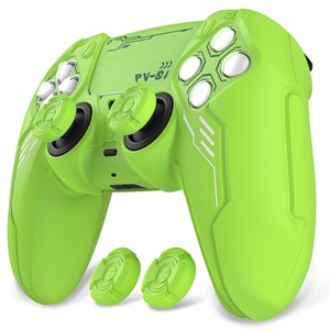Housse de protection pour manette PS5 - Peau douce vert néon inspirée du monde des robots - Product Image 1