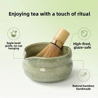 Ensemble de brosses à matcha en céramique personnalisées, Chasen, accessoires pour matcha, ensemble de matcha cérémoniel
