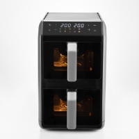 Four à friteuse à air numérique électrique 9,5 L - 8 préréglages, surface antiadhésive, protection contre la surchauffe, cuisson sans huile pour un usage domestique