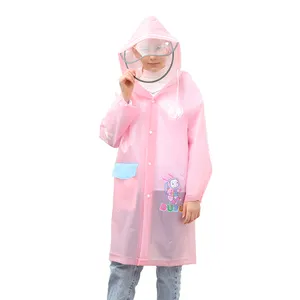 Chaqueta de lluvia impermeable con capucha para niños, impermeable, con logotipo personalizado de plástico, 50 Uds.